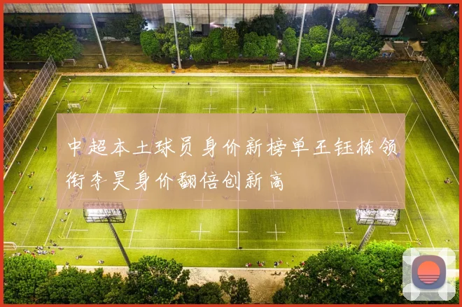 中超本土球员身价新榜单王钰栋领衔李昊身价翻倍创新高